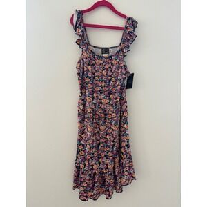 Pink & Violet Girls‎ XL 14/16 Floral Ruffle High-Low Tiered Dress NS50456K NWT